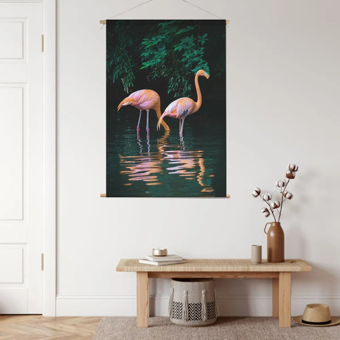 Zwei Flamingos