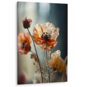 Papaver in het ochtendlicht