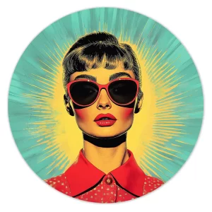 Glamour in pop art stijl