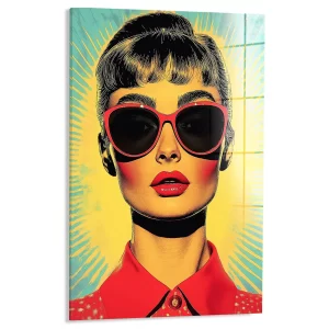Glamour in pop art stijl