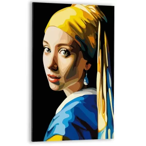 Moderne interpretatie meisje met parel