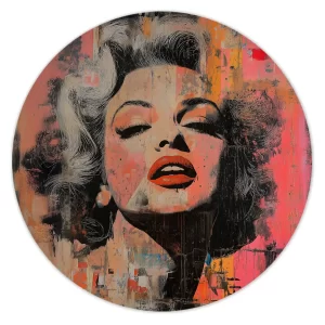 Street-art portret van Marilyn
